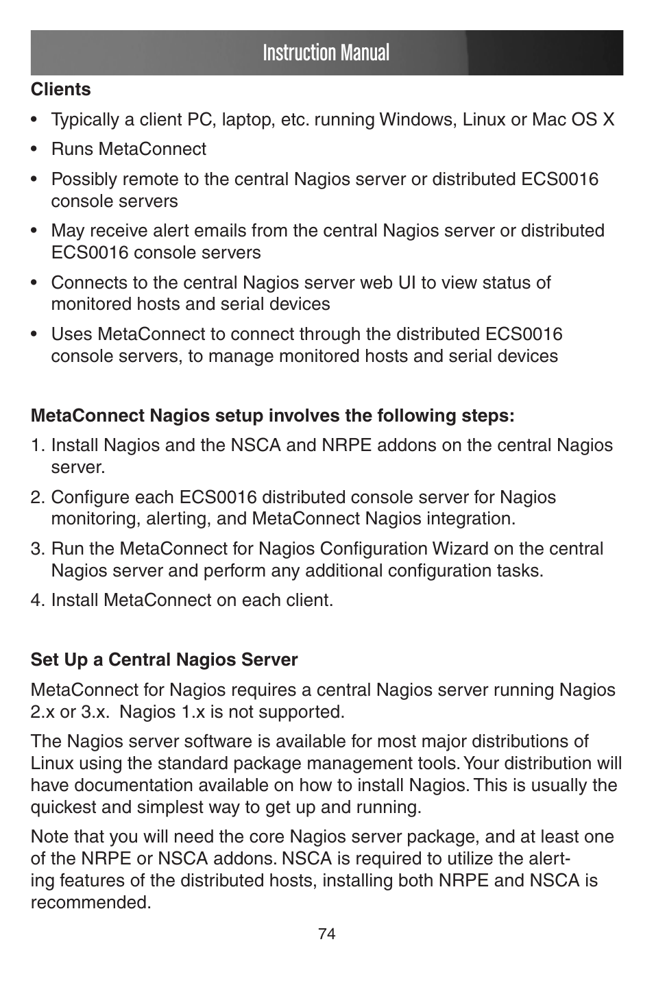 Instruction manual | StarTech.com CONYX ECS0016 User Manual | Page 81 / 140