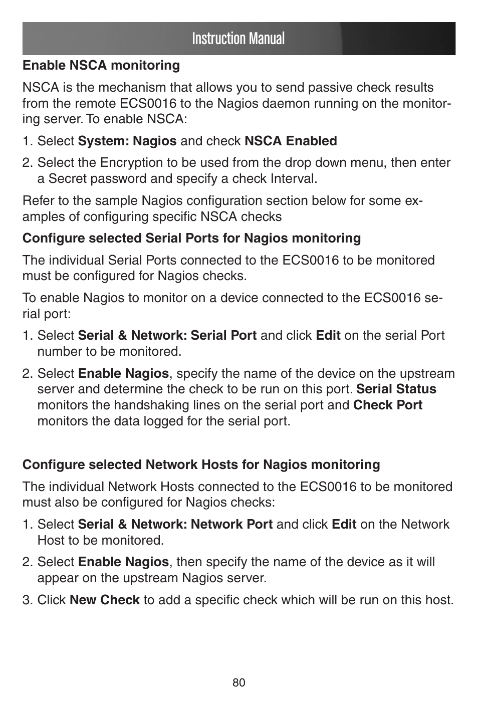 Instruction manual | StarTech.com CONYX ECS0016 User Manual | Page 87 / 140