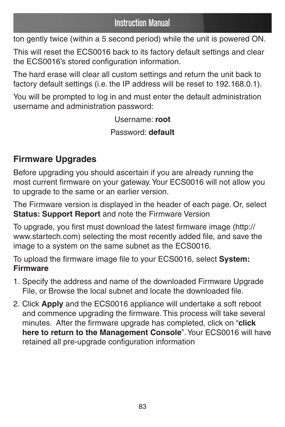 Instruction manual | StarTech.com CONYX ECS0016 User Manual | Page 90 / 140
