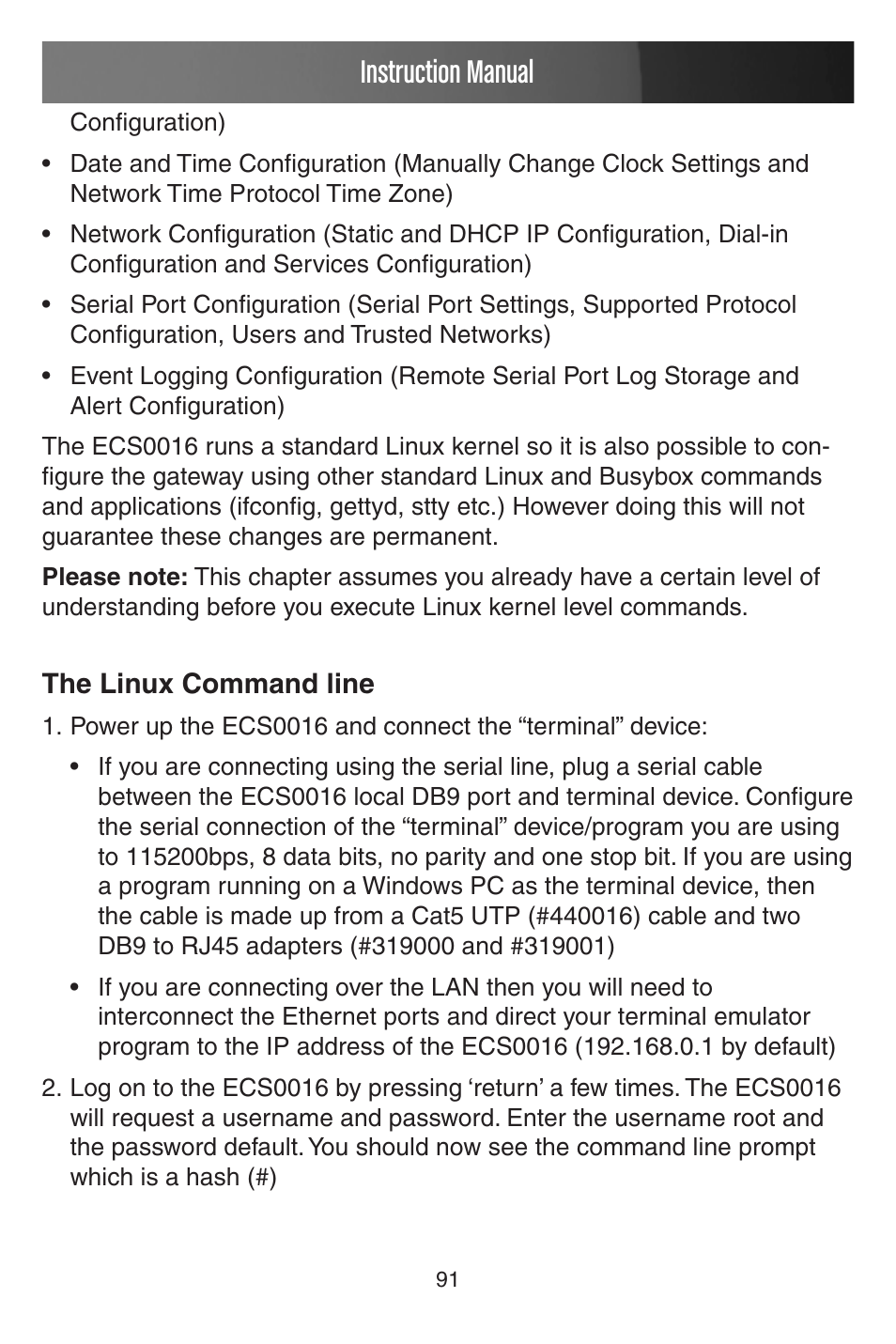Instruction manual | StarTech.com CONYX ECS0016 User Manual | Page 98 / 140