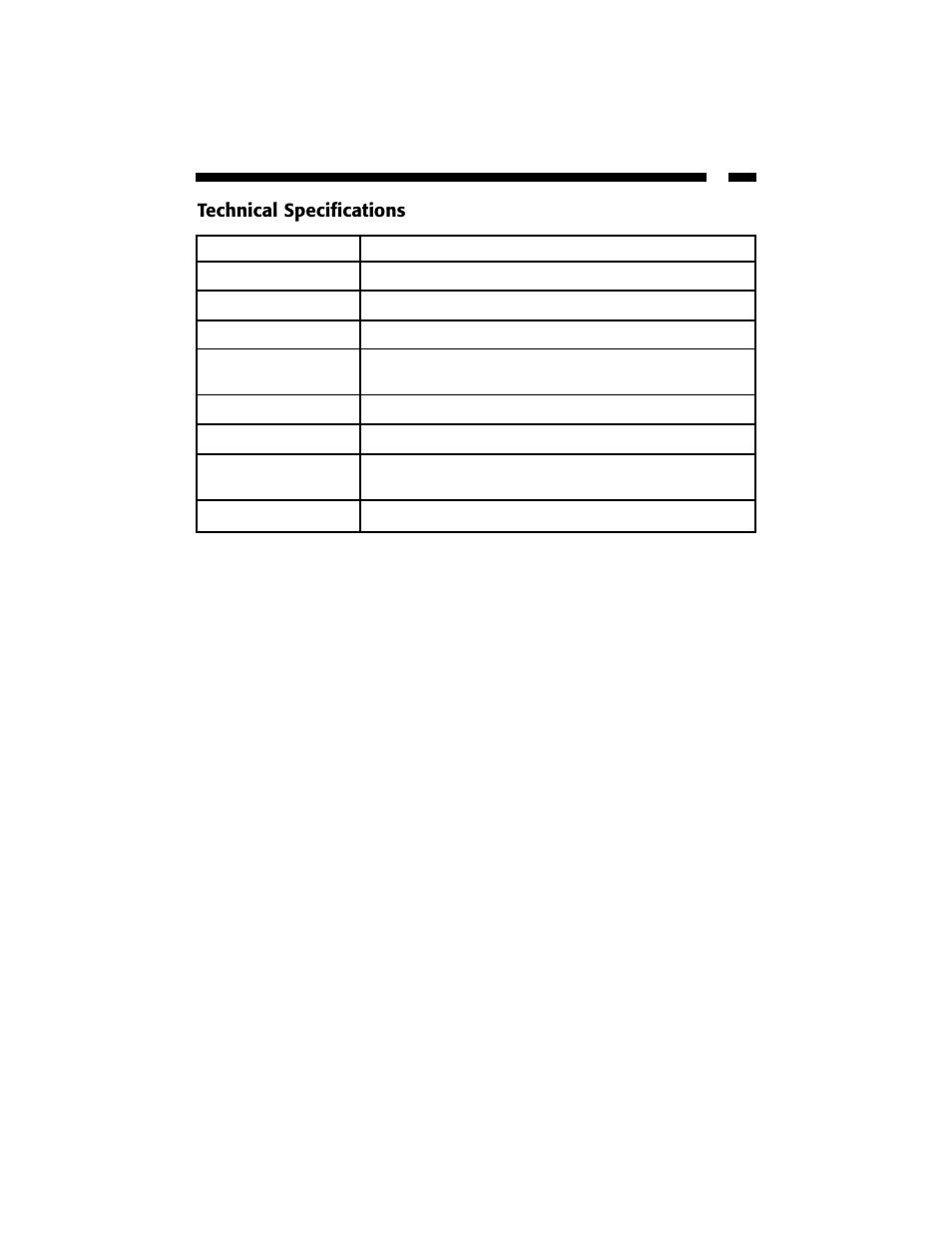 9technical specifications | StarTech.com PCI4S9503V User Manual | Page 11 / 13