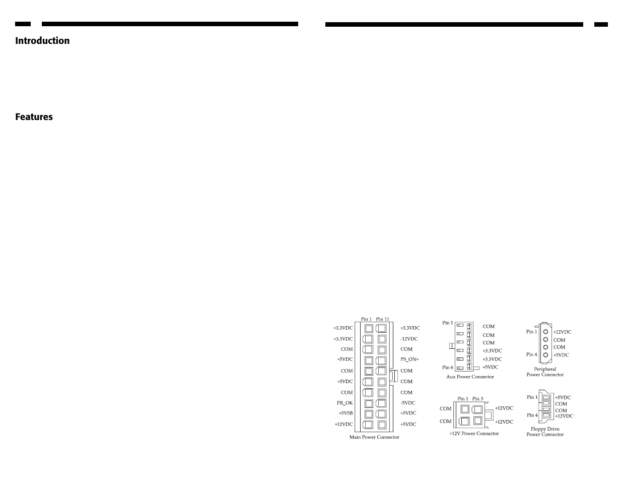 Introduction, Features | StarTech.com ATXPOWR300GB User Manual | Page 4 / 4