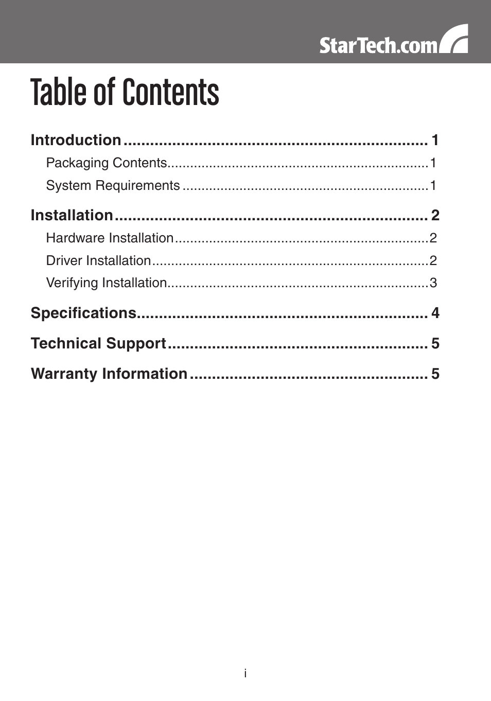 StarTech.com EC1000S User Manual | Page 3 / 9