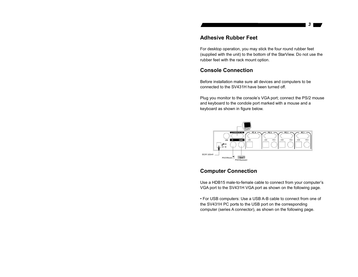 StarTech.com StarView SV431H User Manual | Page 5 / 12