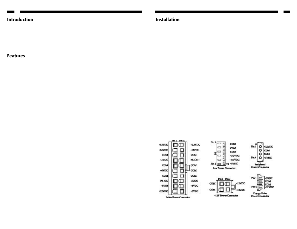 Introduction, Features, 2installation | StarTech.com ATXPOWER400 User Manual | Page 4 / 4