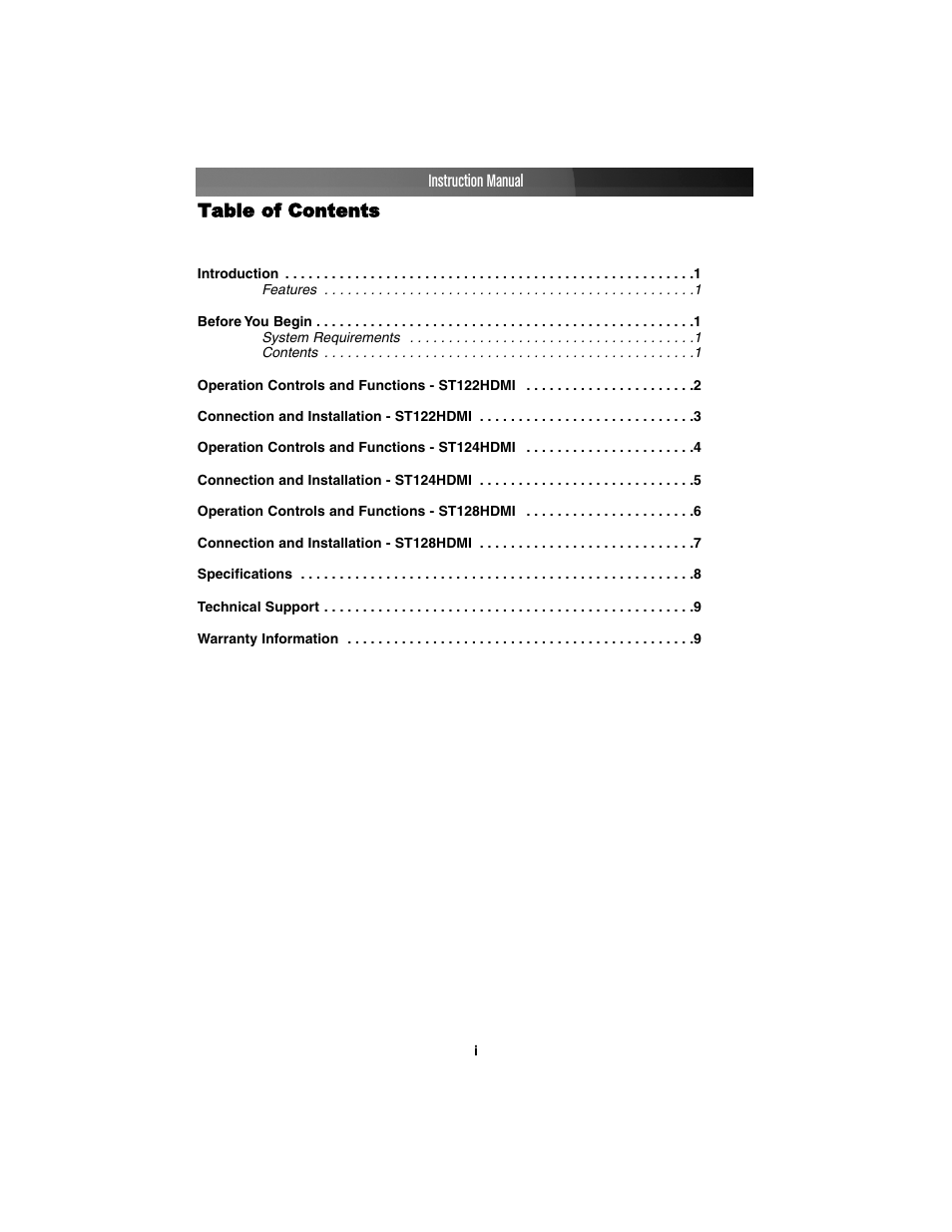 StarTech.com ST124HDMI User Manual | Page 3 / 13