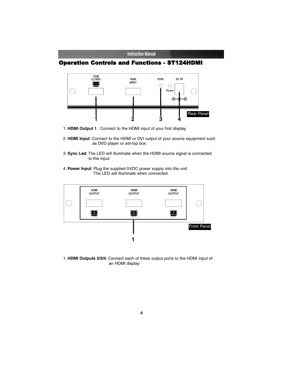 StarTech.com ST124HDMI User Manual | Page 7 / 13