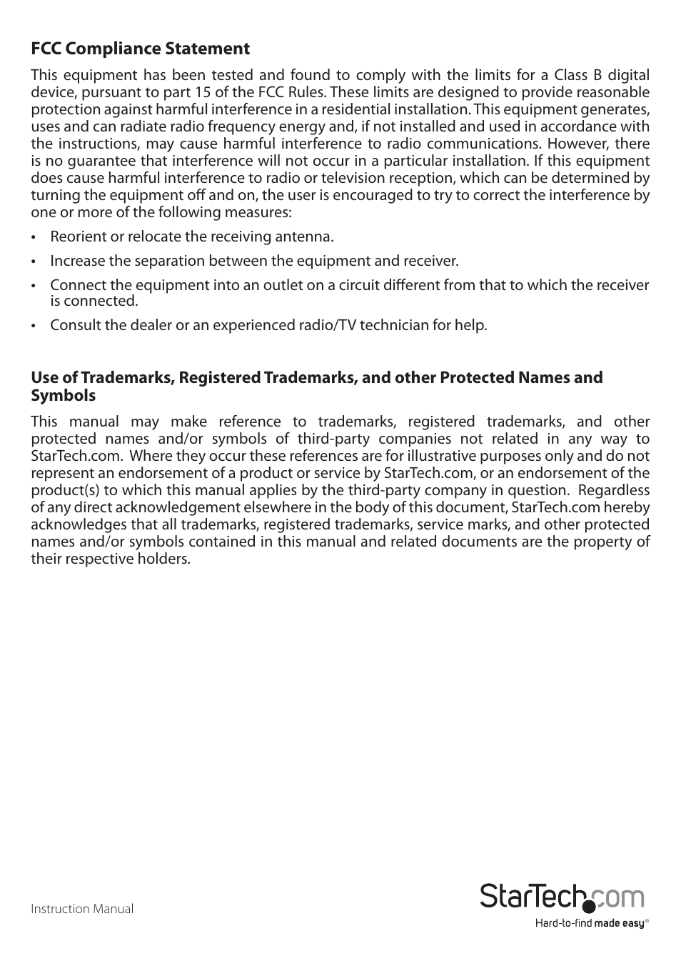StarTech.com STARVIEW SV441DUSBI User Manual | Page 2 / 52