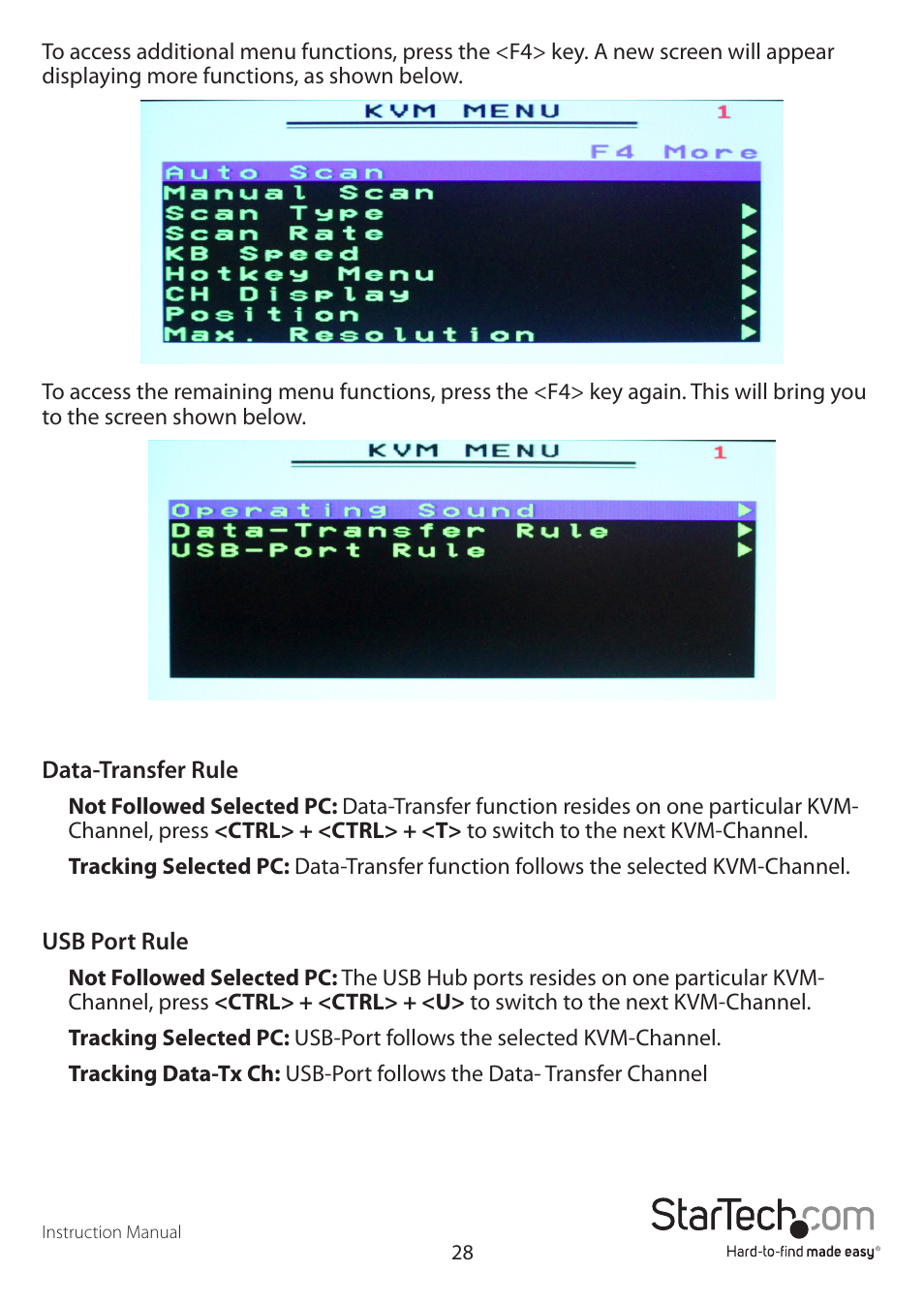 StarTech.com STARVIEW SV441DUSBI User Manual | Page 33 / 52