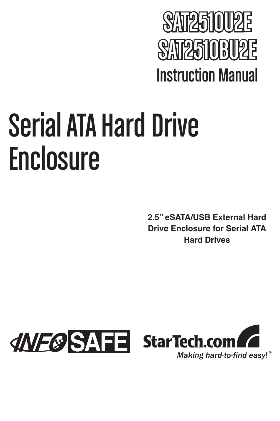 StarTech.com SAT2510U2E User Manual | 12 pages