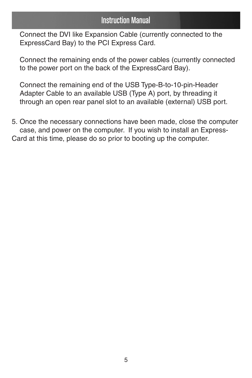Instruction manual | StarTech.com PEX2EC35 User Manual | Page 8 / 11