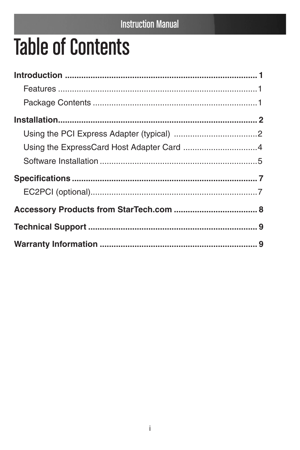 StarTech.com PCI EXPANSION BAY PEX2PCI4 User Manual | Page 3 / 13