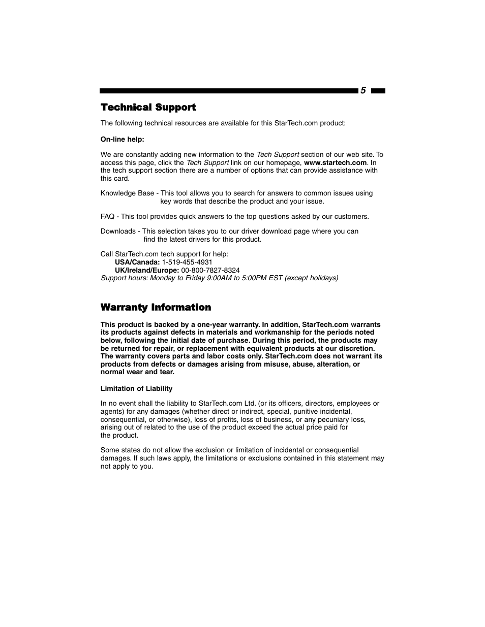 StarTech.com ST4200MINI User Manual | Page 7 / 8