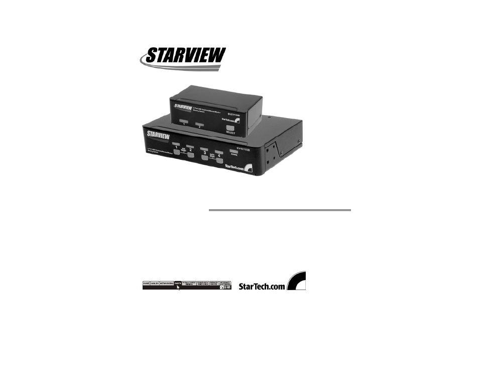 StarTech.com StarView SV431USB User Manual | 15 pages