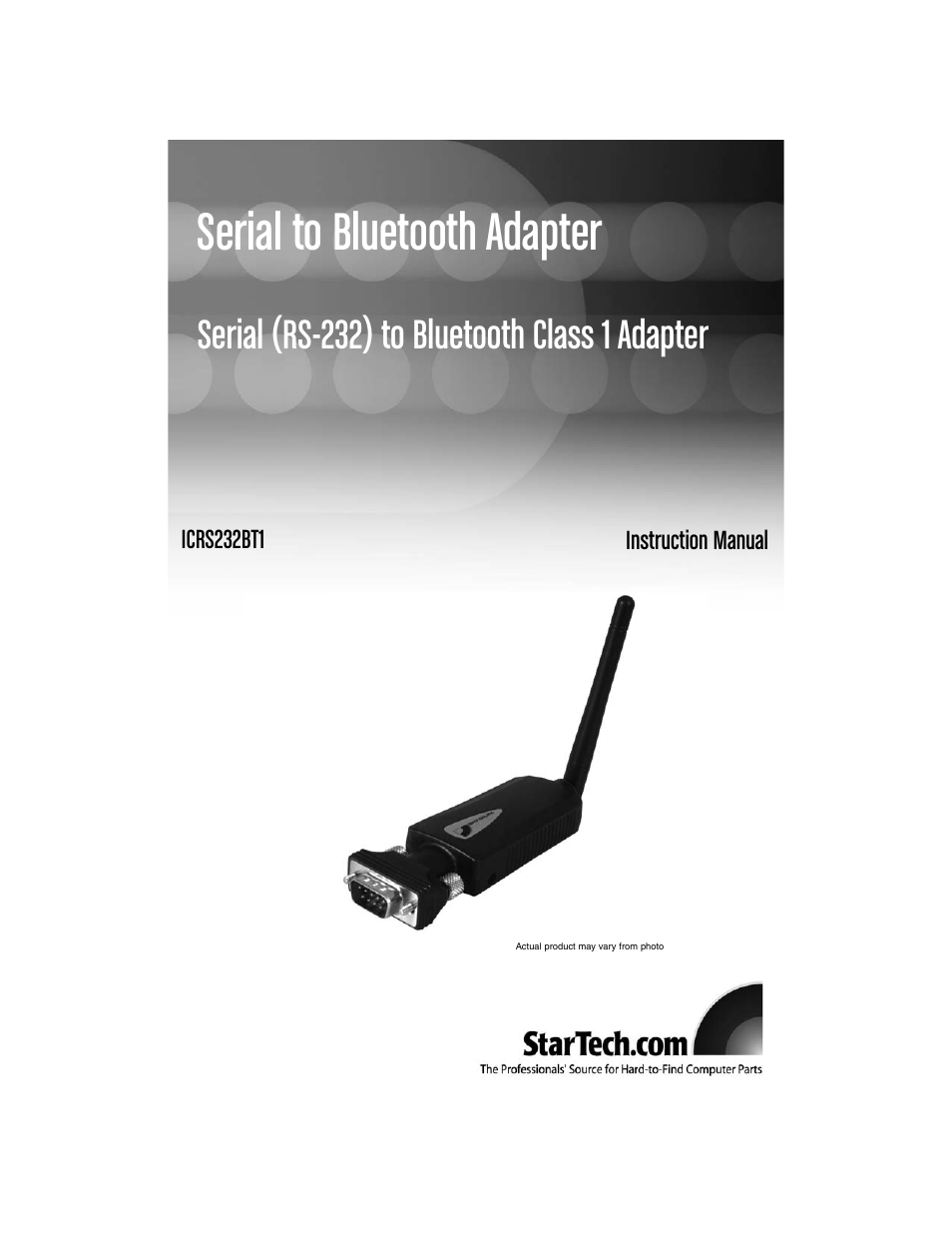 StarTech.com RS-232 User Manual | 17 pages