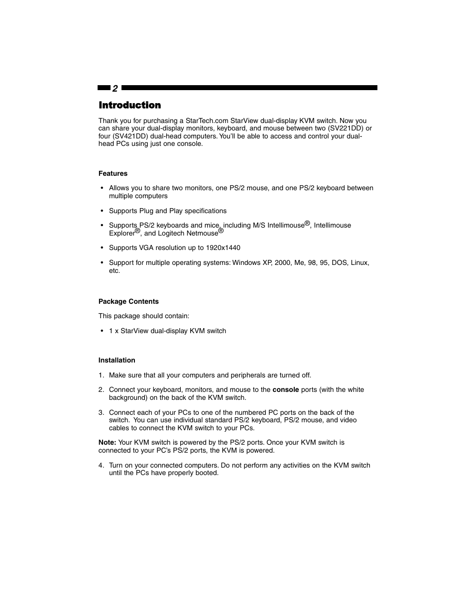 StarTech.com SV421DD User Manual | Page 4 / 8