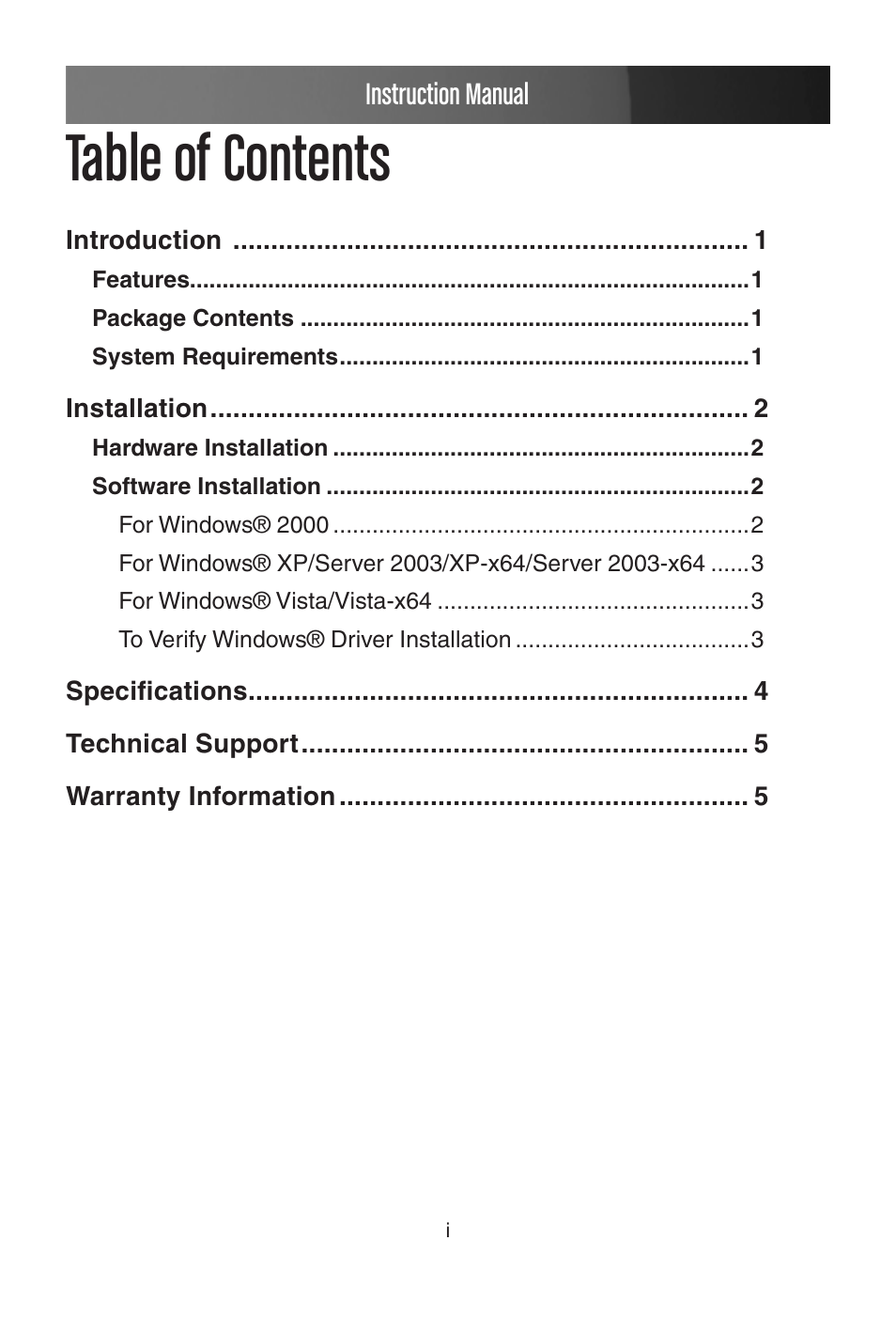 StarTech.com PEX1P User Manual | Page 3 / 9