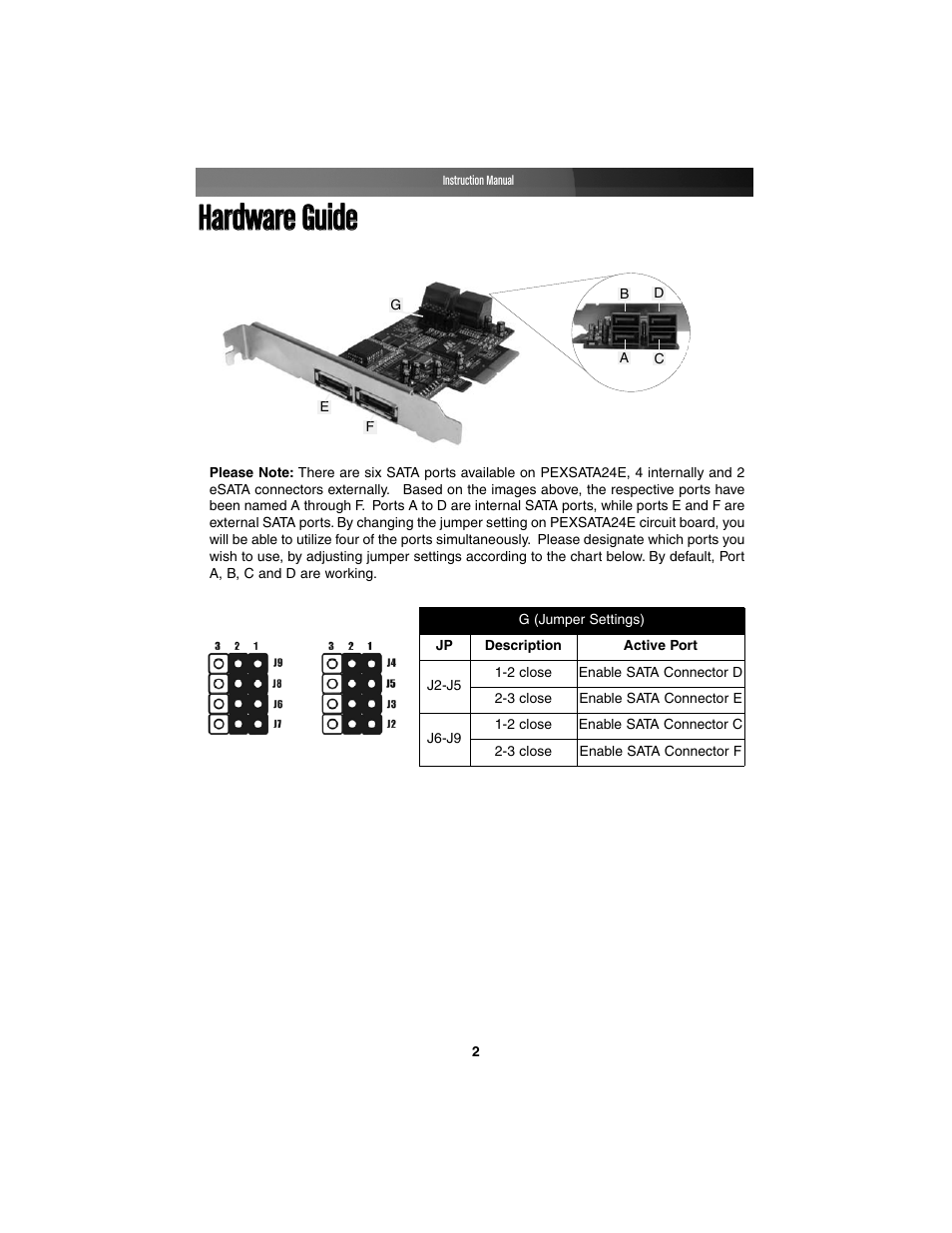 Hhaarrddw waarree gguuiiddee | StarTech.com PCI EXPRESS PEXSATA24E User Manual | Page 5 / 11