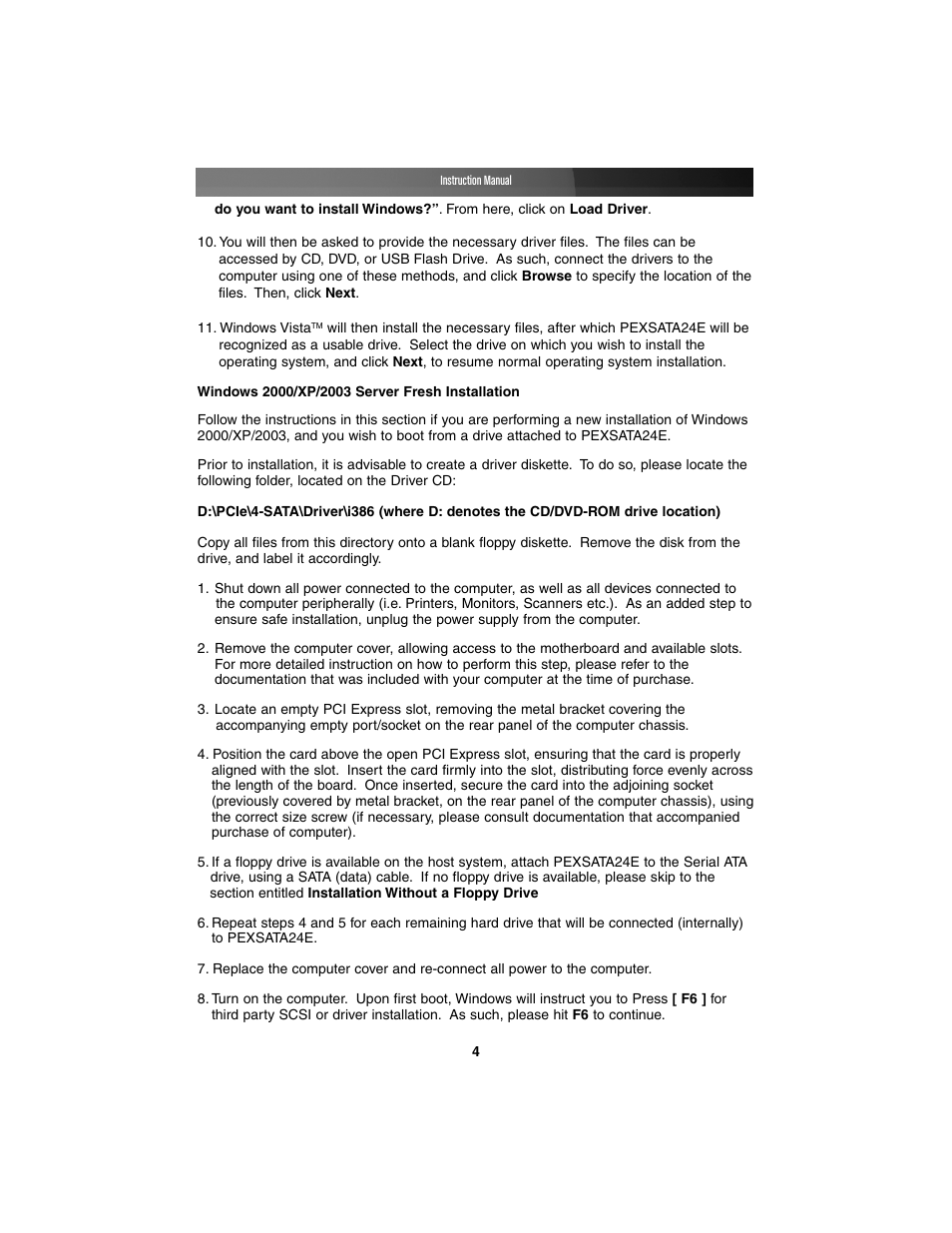StarTech.com PCI EXPRESS PEXSATA24E User Manual | Page 7 / 11