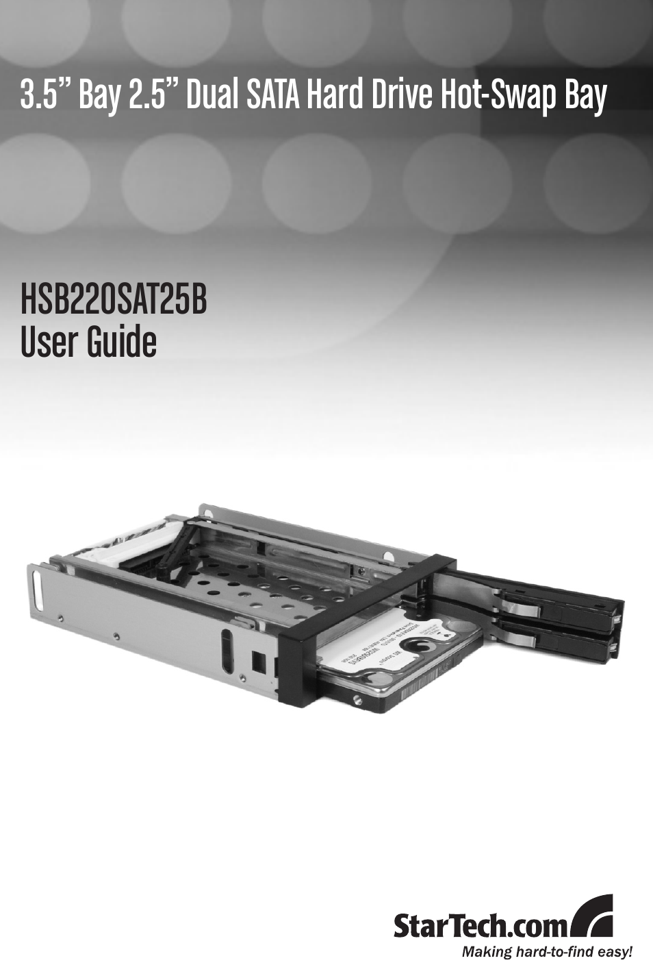 StarTech.com HSB220SAT25B User Manual | 11 pages