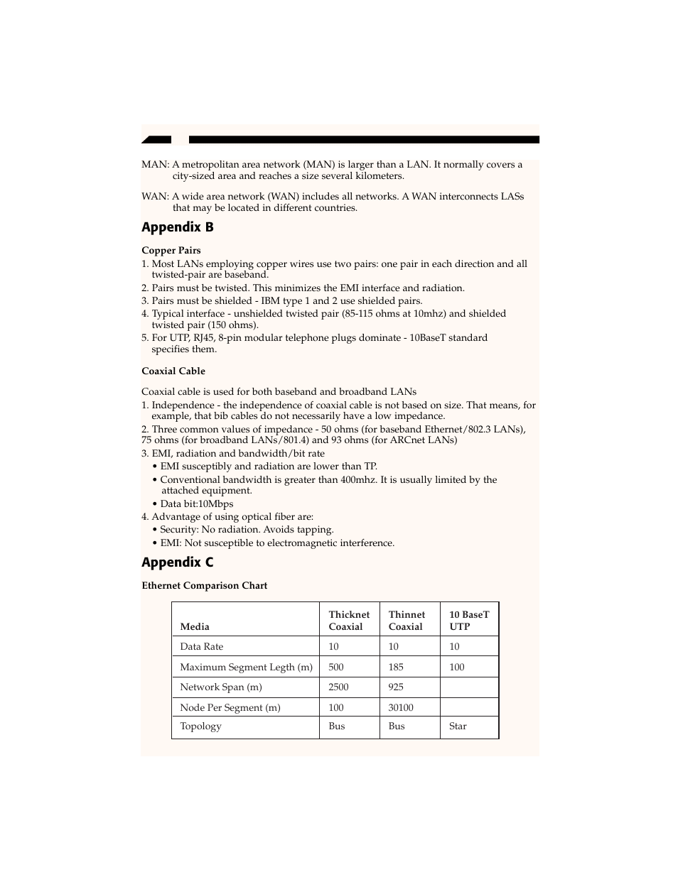 Appendix b, Appendix c | StarTech.com CTK400LAN User Manual | Page 4 / 9