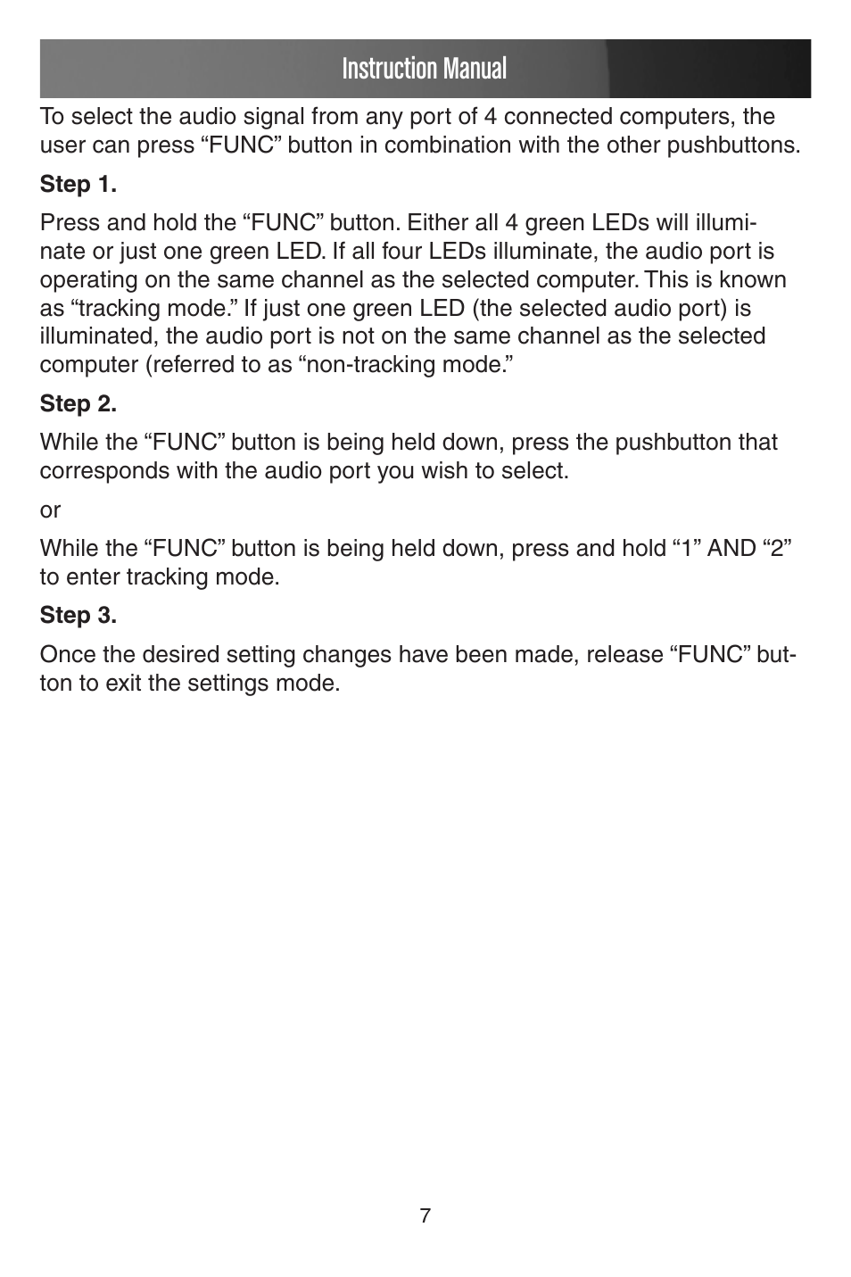 Instruction manual | StarTech.com STARVIEW SV431DVIUAHR User Manual | Page 10 / 16