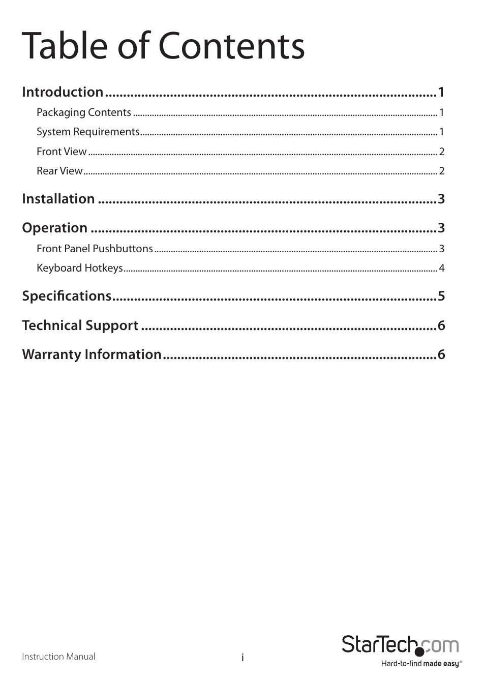 StarTech.com SV211KDVI User Manual | Page 3 / 10