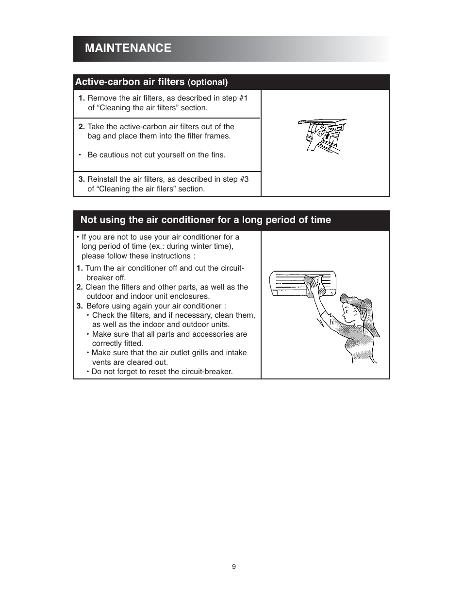 Maintenance | Sunrise Global 13-05024 User Manual | Page 10 / 24