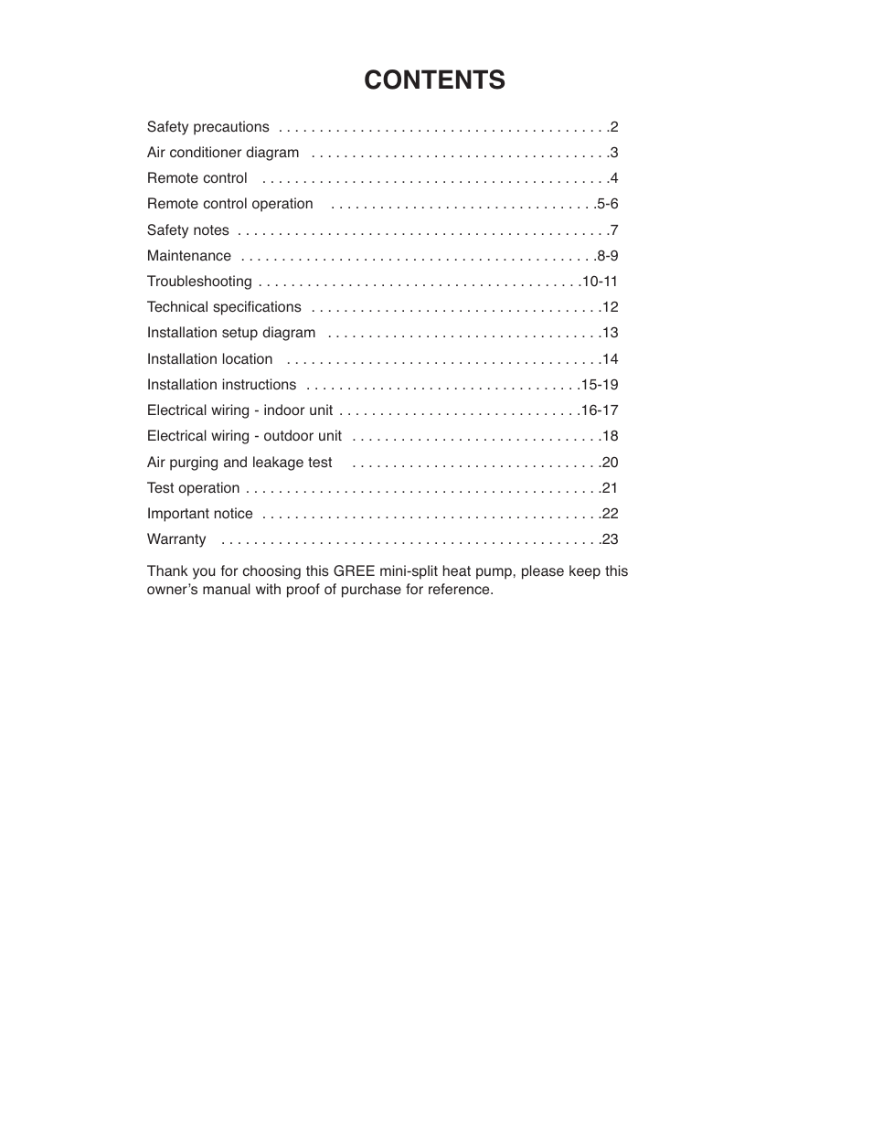 Sunrise Global 13-05024 User Manual | Page 2 / 24