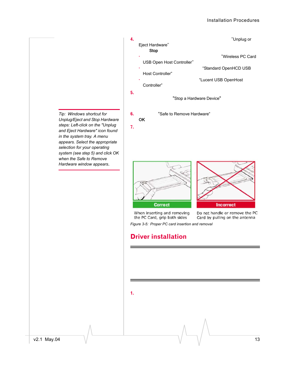 Driver installation | Standers 580 User Manual | Page 21 / 62