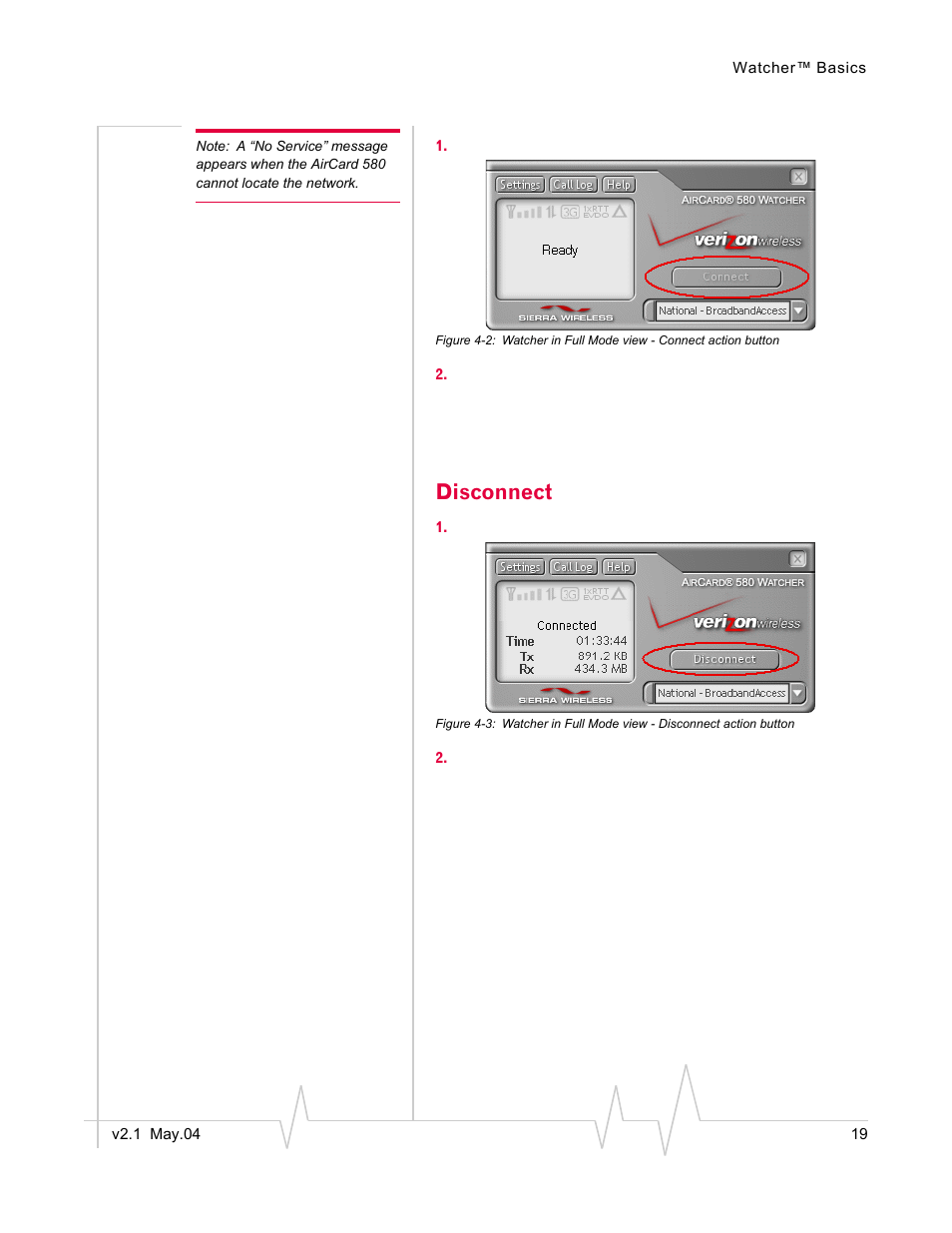 Disconnect | Standers 580 User Manual | Page 27 / 62