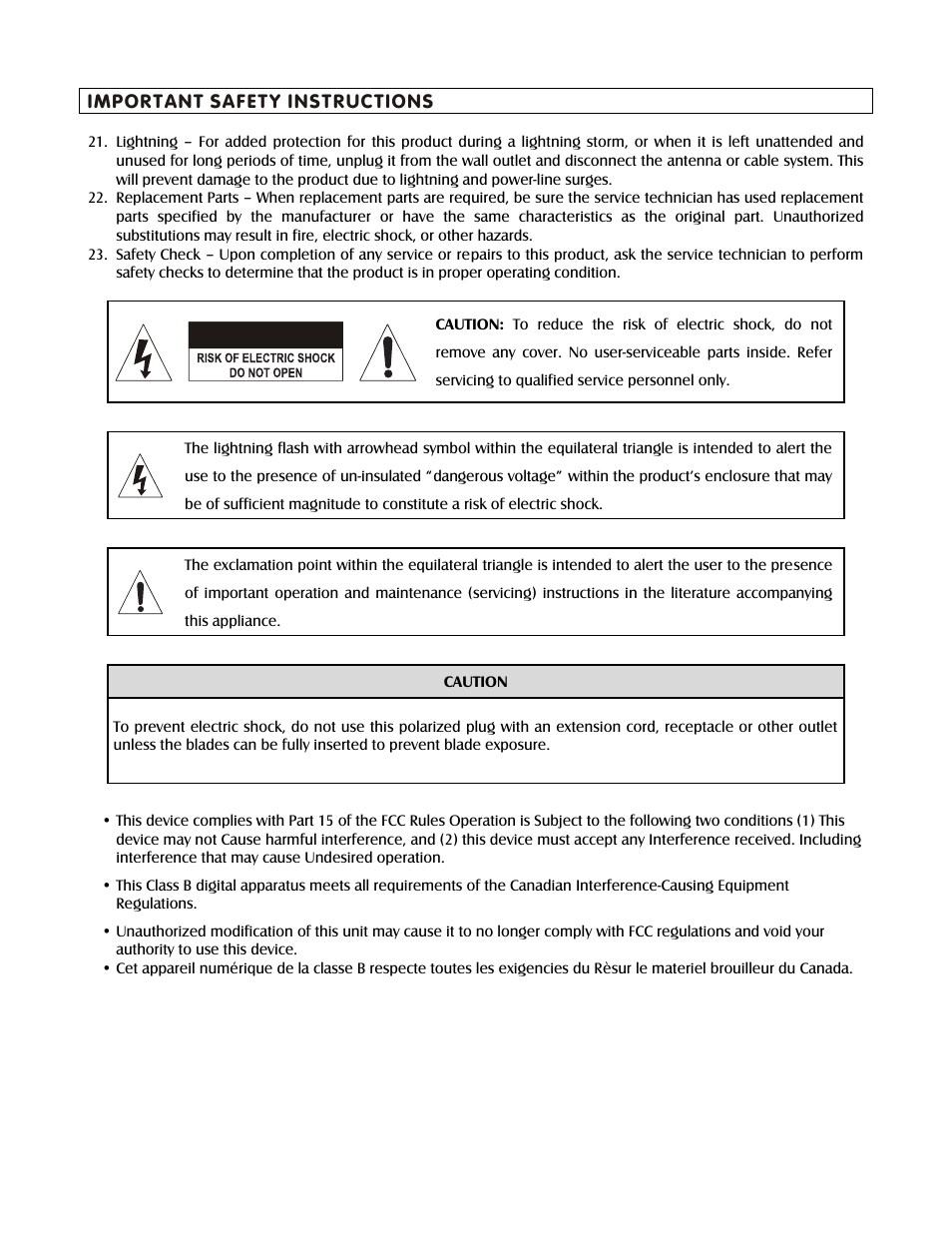 Important safety instructions | Stanton T.5O User Manual | Page 3 / 10