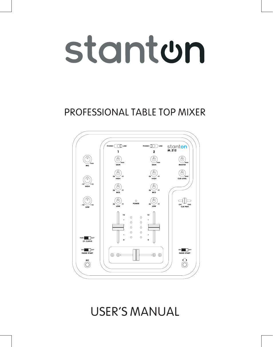 Stanton M.212 User Manual | 8 pages