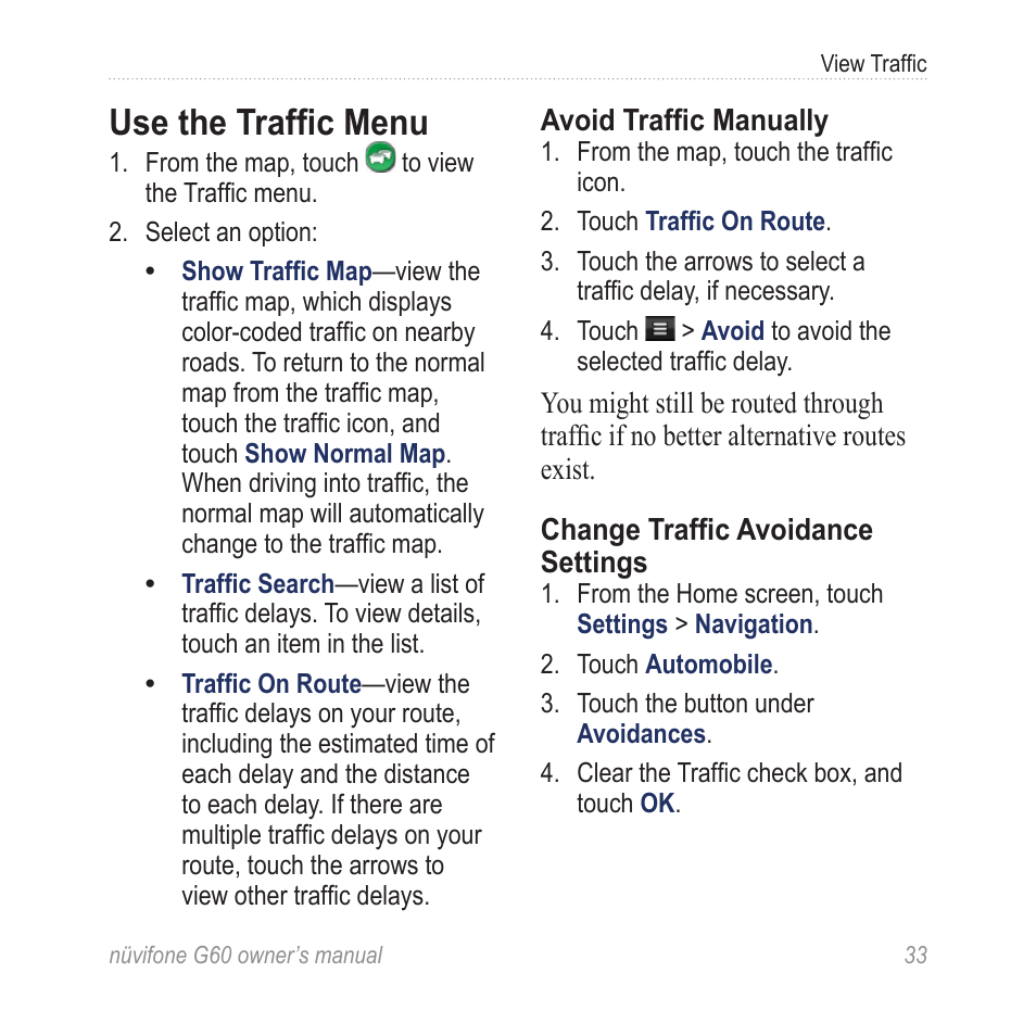 Use the traffic menu | Asus G60 User Manual | Page 41 / 100