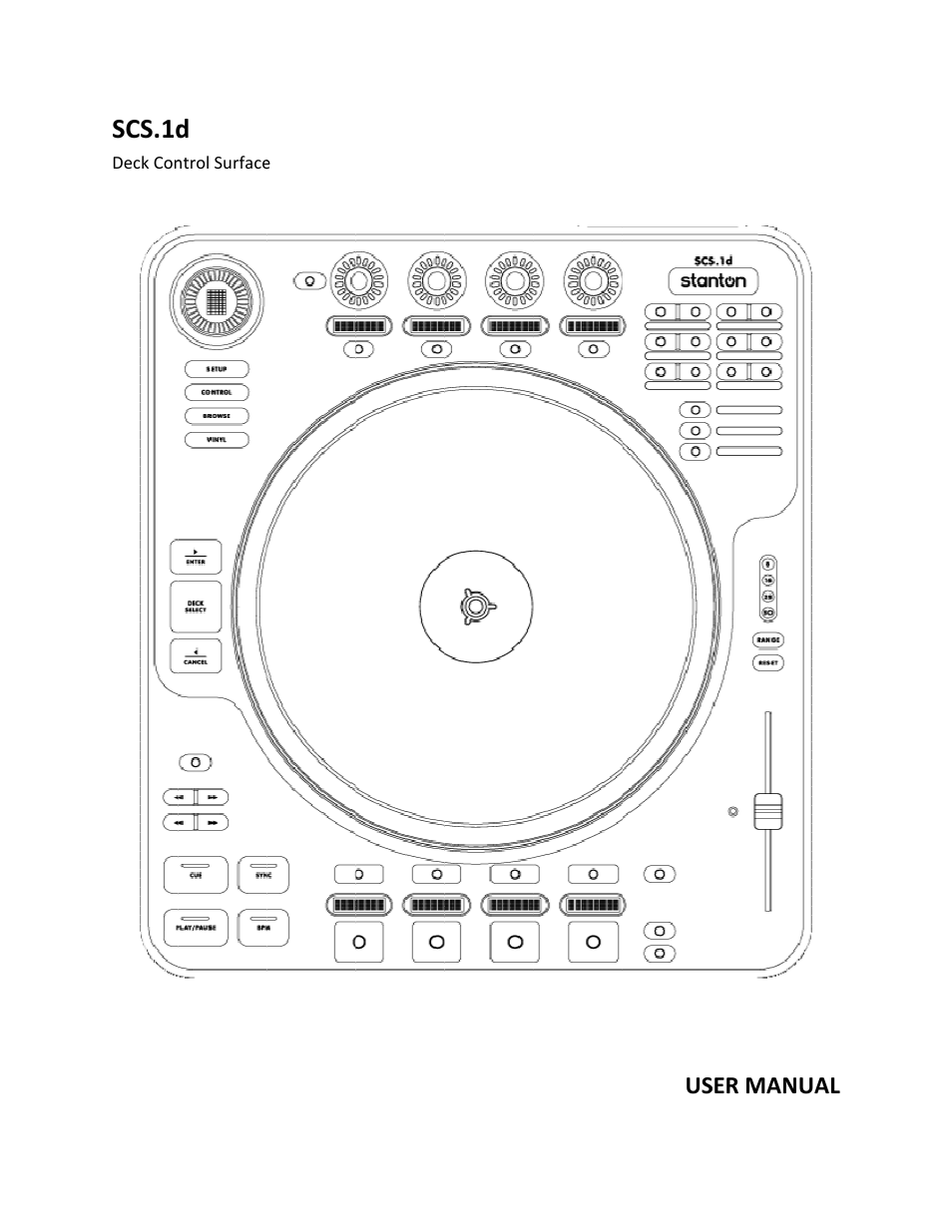 Stanton Deck Control Surface SCS.1d User Manual | 51 pages