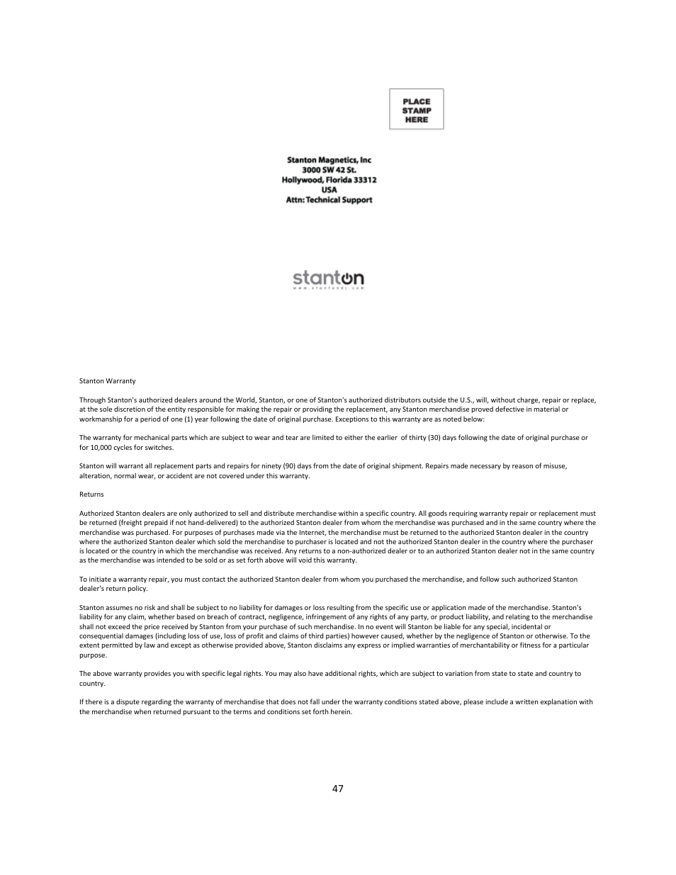 Stanton Deck Control Surface SCS.1d User Manual | Page 50 / 51