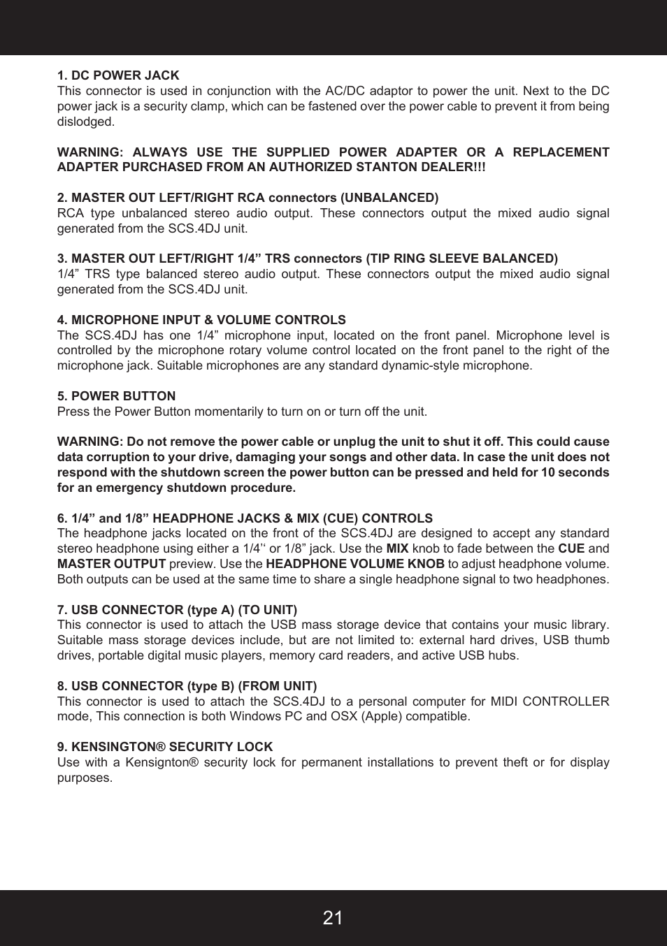 Stanton SCS.4DJ User Manual | Page 20 / 64