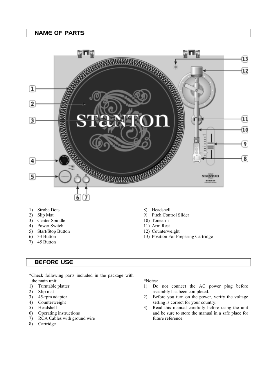 Stanton STR8-20 User Manual | Page 2 / 4