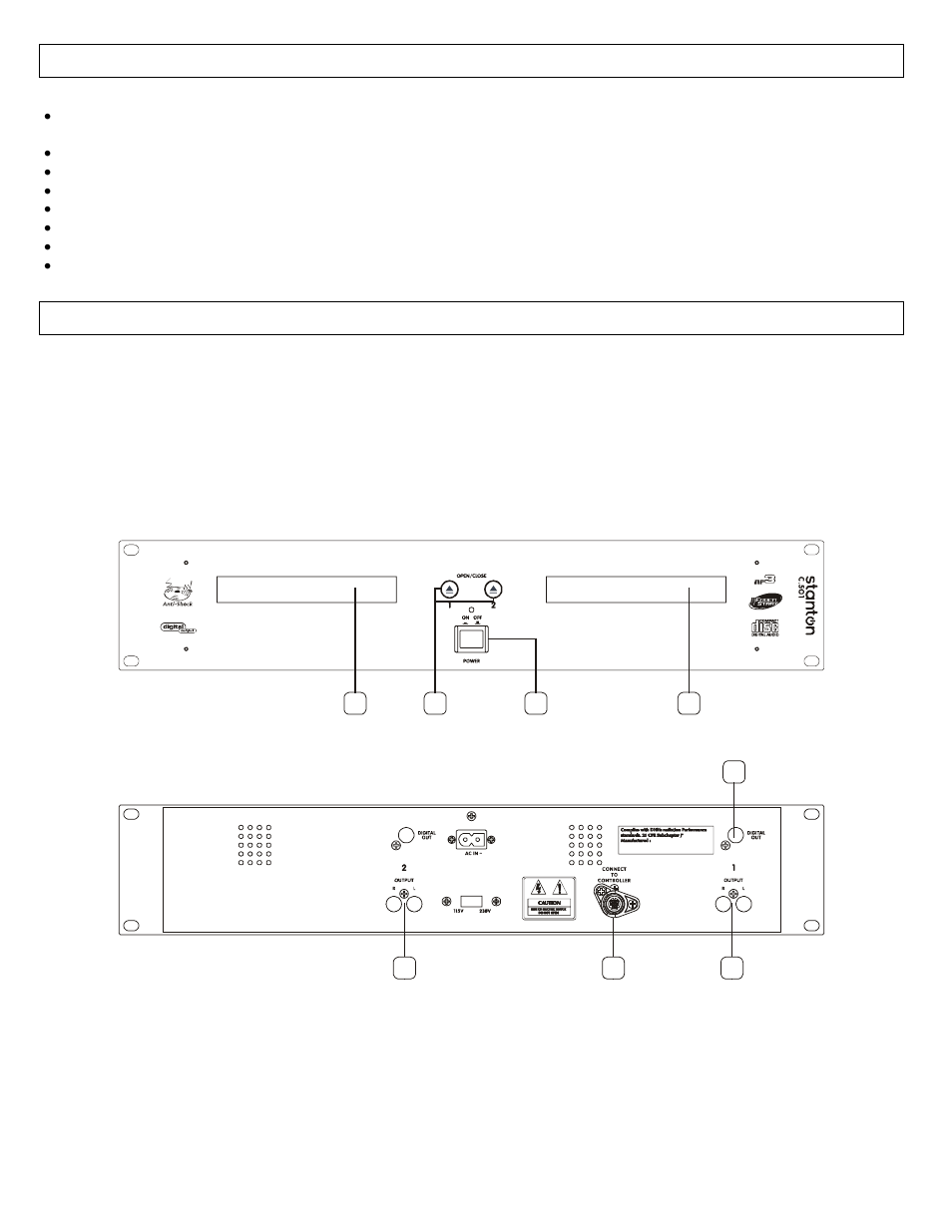 Main features | Stanton C.501 User Manual | Page 4 / 15