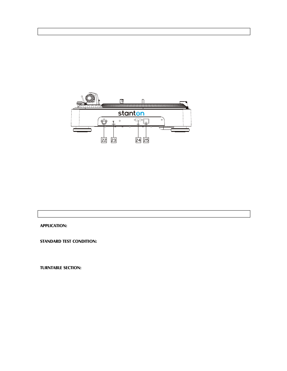 Part names & functions specifications | Stanton T.12OC User Manual | Page 7 / 11