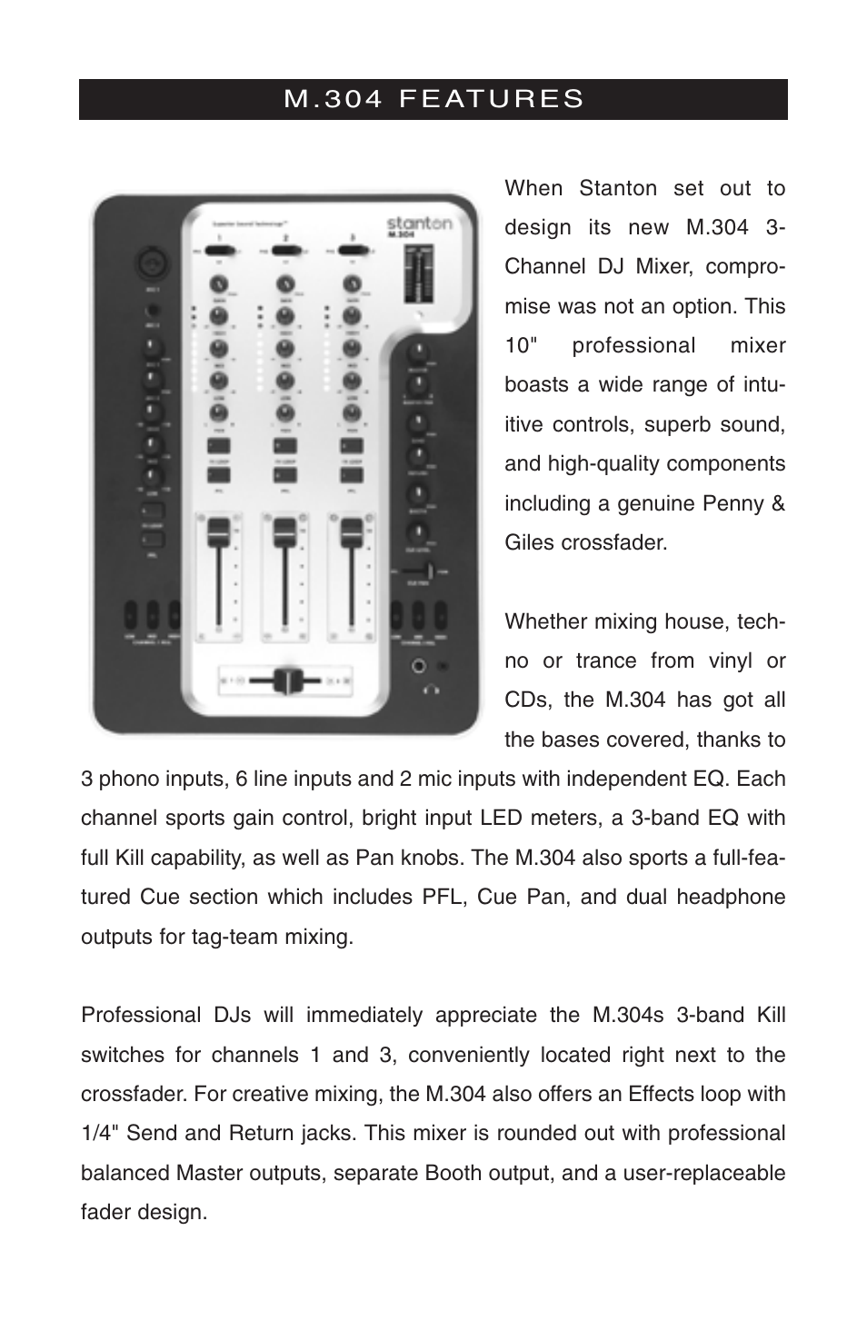 Stanton M304 User Manual | Page 3 / 11