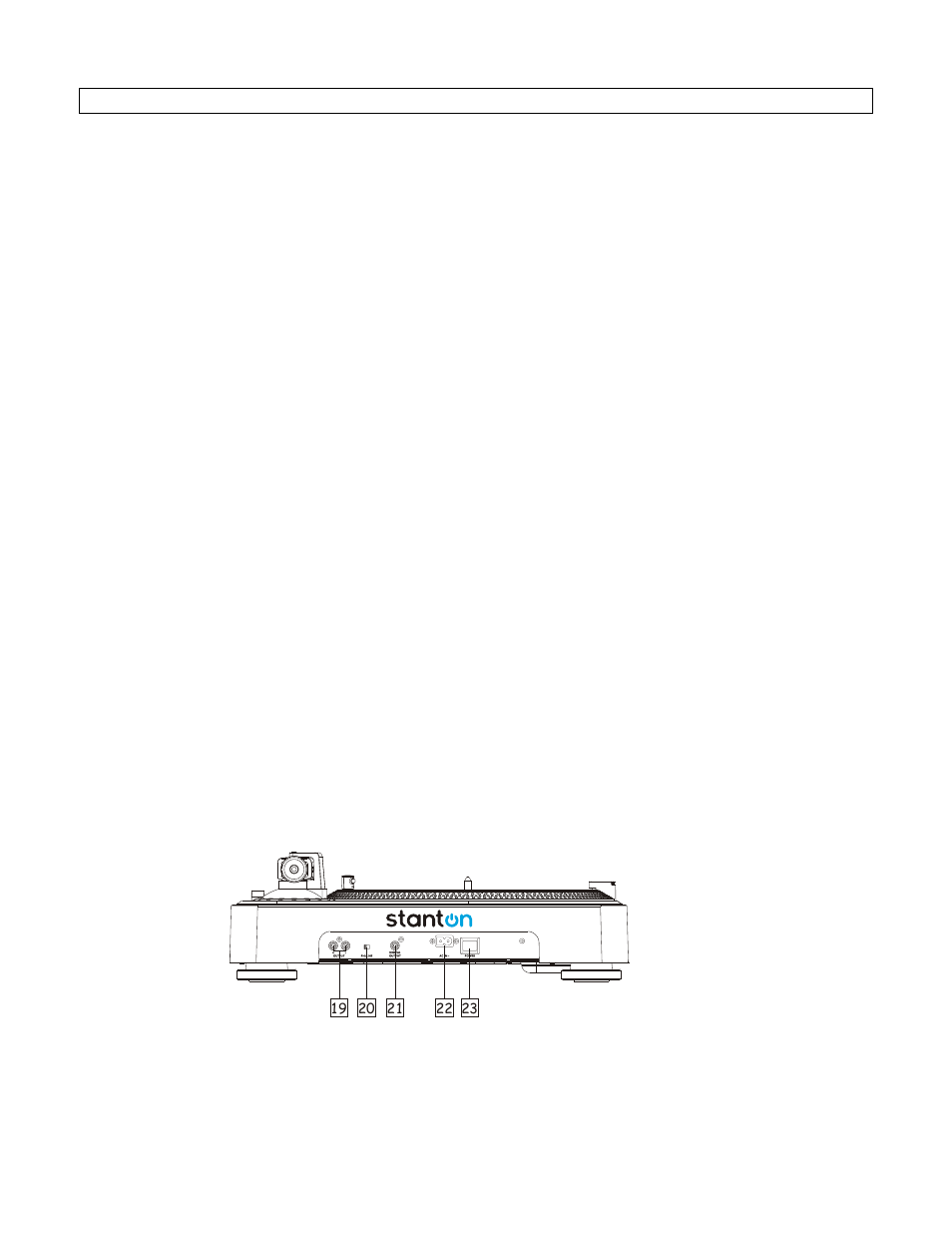 Part names & functions | Stanton T.8O User Manual | Page 6 / 11