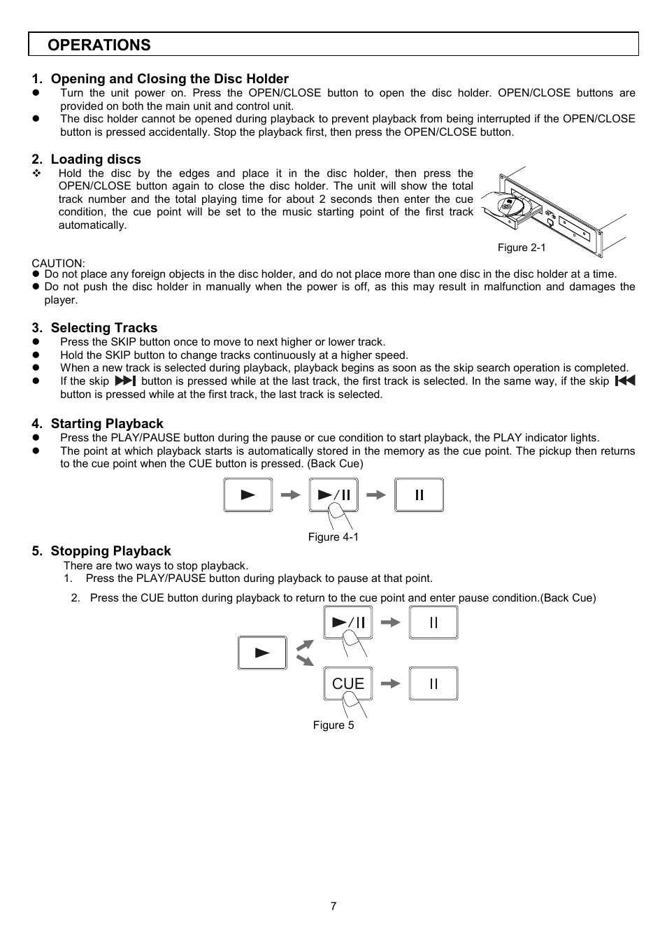 Operations | Stanton S.550 User Manual | Page 8 / 12