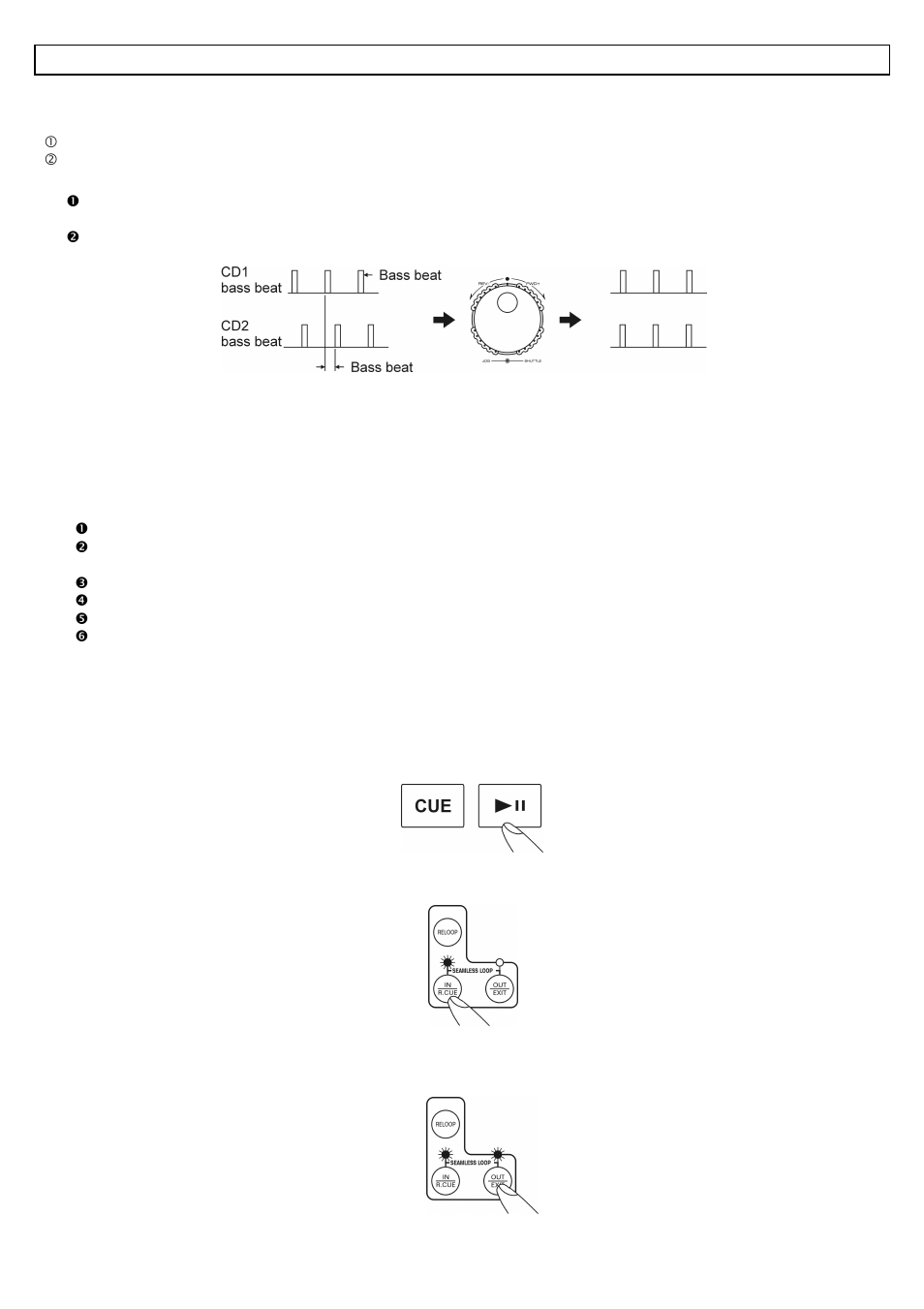 Operations, Matching the beats per minute (bpm, Program play | Loop play | Stanton S-650 MK II User Manual | Page 10 / 12
