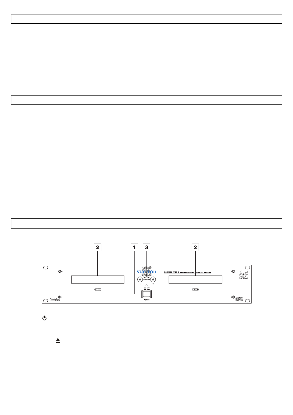 Main features, Names and functions | Stanton S-650 MK II User Manual | Page 4 / 12