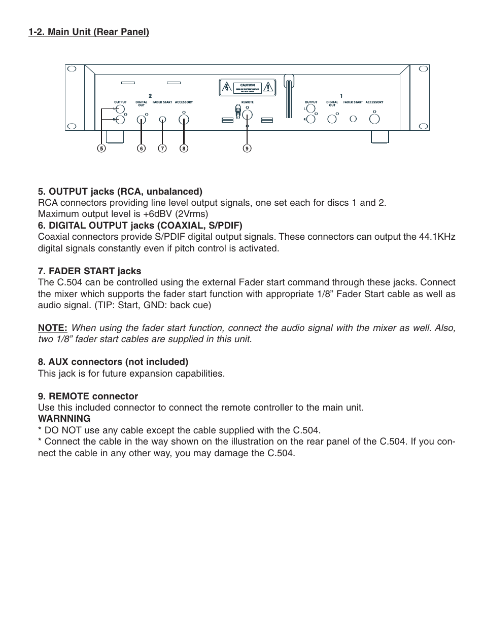 Stanton C.504 User Manual | Page 6 / 30