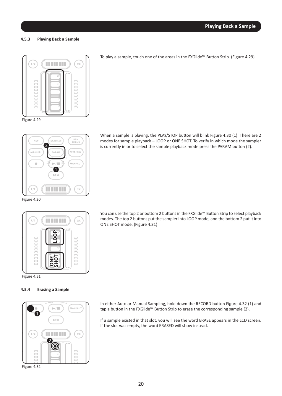 3 playing back a sample, 4 erasing a sample | Stanton M.207 User Manual | Page 23 / 28