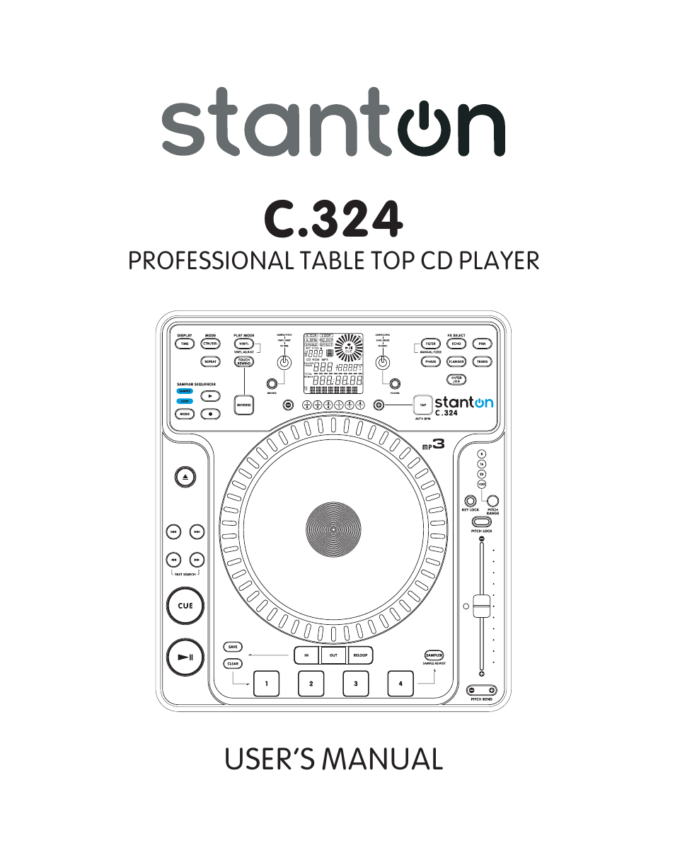 Stanton C.324 User Manual | 12 pages