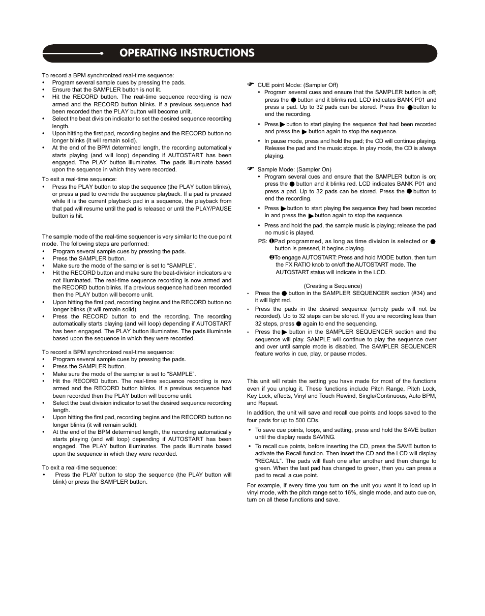 Operating instructions | Stanton C.324 User Manual | Page 10 / 12