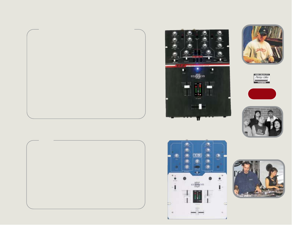 Sa series mixers, Sa-8 focus signature mixer sa-3 | Stanton DJ For Life User Manual | Page 13 / 24